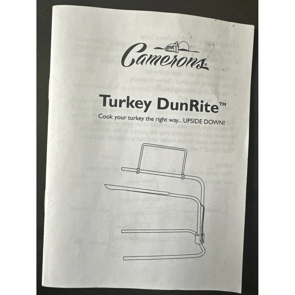 Camerons The Original Turkey DunRite Cooks in The Air-Not in The Fat Food